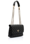 Guess Giully II Quilted Convertible Crossbody Bag, Black