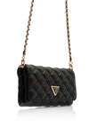 Guess Giully II Mini Quilted Smartphone Crossbody Bag, Black