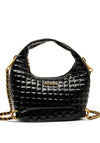 Guess Tia Quilted Hobo Shoulder Bag, Black