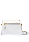 Guess Lossie Saffiano Mini Crossbody, White