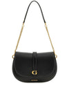 Guess Kuba Saddle Shoulder Bag, Black