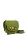 Guess Fleet Mini Crossbody Saddle Bag, Bottle Green