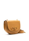 Guess Fleet Mini Crossbody Saddle Bag, Mustard