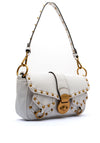 Guess Sardinia Vintage Studded Shoulder Bag, White