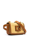 Guess G Status Straw Crossbody Bag, Cognac