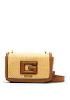 Guess G Status Straw Crossbody Bag, Cognac