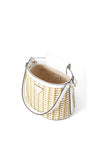 Guess Atalia Raffia Mini Bucket Bag, Natural White