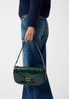 Guess Dea Patent Faux Leather Small Shoulder Bag, Green