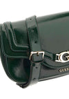 Guess Dea Patent Faux Leather Small Shoulder Bag, Green