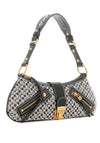 Guess Belle Vintage Denim Shoulder Bag, Black