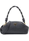 Guess Lisbet Woven Shoulder Bag, Black