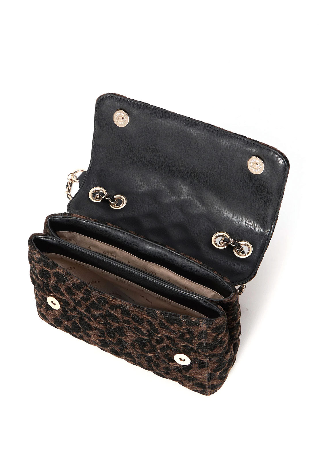 Guess Giully II Leopard Print Crossbody Bag