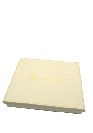 Guess Logo Ribbed Hat and Scarf Gift Set, Peach