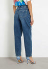 Guess Womens High Rise Andrea Barrel Jeans, Blue