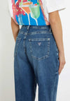 Guess Womens High Rise Andrea Barrel Jeans, Blue