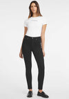 Guess Womens High Rise Skinny Jeans, Black