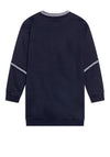Guess Girl Heart Long Sleeve Sweater Dress, Navy