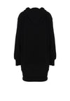 Guess Older Girl Logo Hooded Sweater Dress, Black