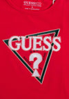 Guess Girls Embroidery and Sequins Short Sleeve Tee, Pink