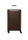 Guess Wilder 4G Peony 28” 8-Wheeler Spin Suitcase, Brown