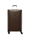 Guess Wilder 4G Peony 25” 8-Wheeler Spin Suitcase, Brown