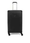 Guess Wilder 4G Peony 28” 8-Wheeler Spin Suitcase, Charcoal Grey