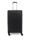 Guess Wilder 4G Peony 25” 8-Wheeler Spin Suitcase, Black