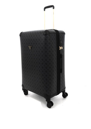 Guess Wilder 4G Peony 28” 8-Wheeler Spin Suitcase, Charcoal Grey