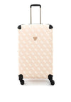Guess Berta 4G 28” 8-Wheeler Spin Suitcase, Sand