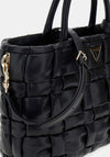 Guess Marion Woven Tote Bag, Black