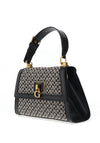 Guess Stephi Logo Print Girlfriend Satchel Bag, Black