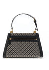 Guess Stephi Logo Print Girlfriend Satchel Bag, Black