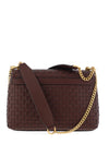 Guess Lisbet Woven Shoulder Bag, Mahogony