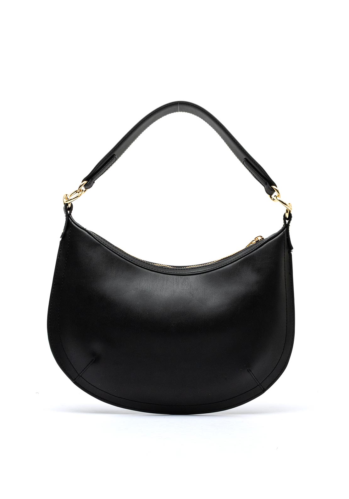 Tommy Hilfiger Chic Monogram Hobo Shoulder Bag, Black