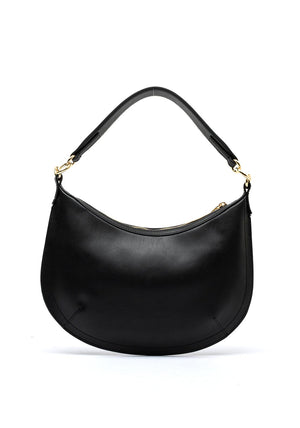 Tommy Hilfiger Chic Monogram Hobo Shoulder Bag, Black
