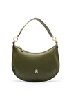 Tommy Hilfiger Chic Monogram Hobo Shoulder Bag, Utility Olive