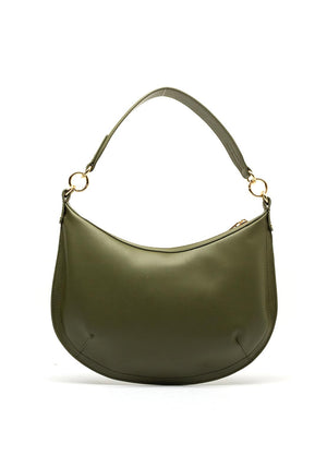 Tommy Hilfiger Chic Monogram Hobo Shoulder Bag, Utility Olive