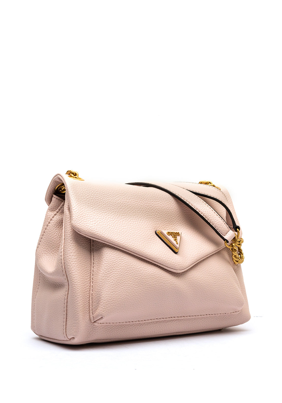 Guess Laryn Triangle Logo Crossbody Bag, Light Rose