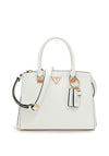 Guess Noelle Girlfriend Satchel Bag, White