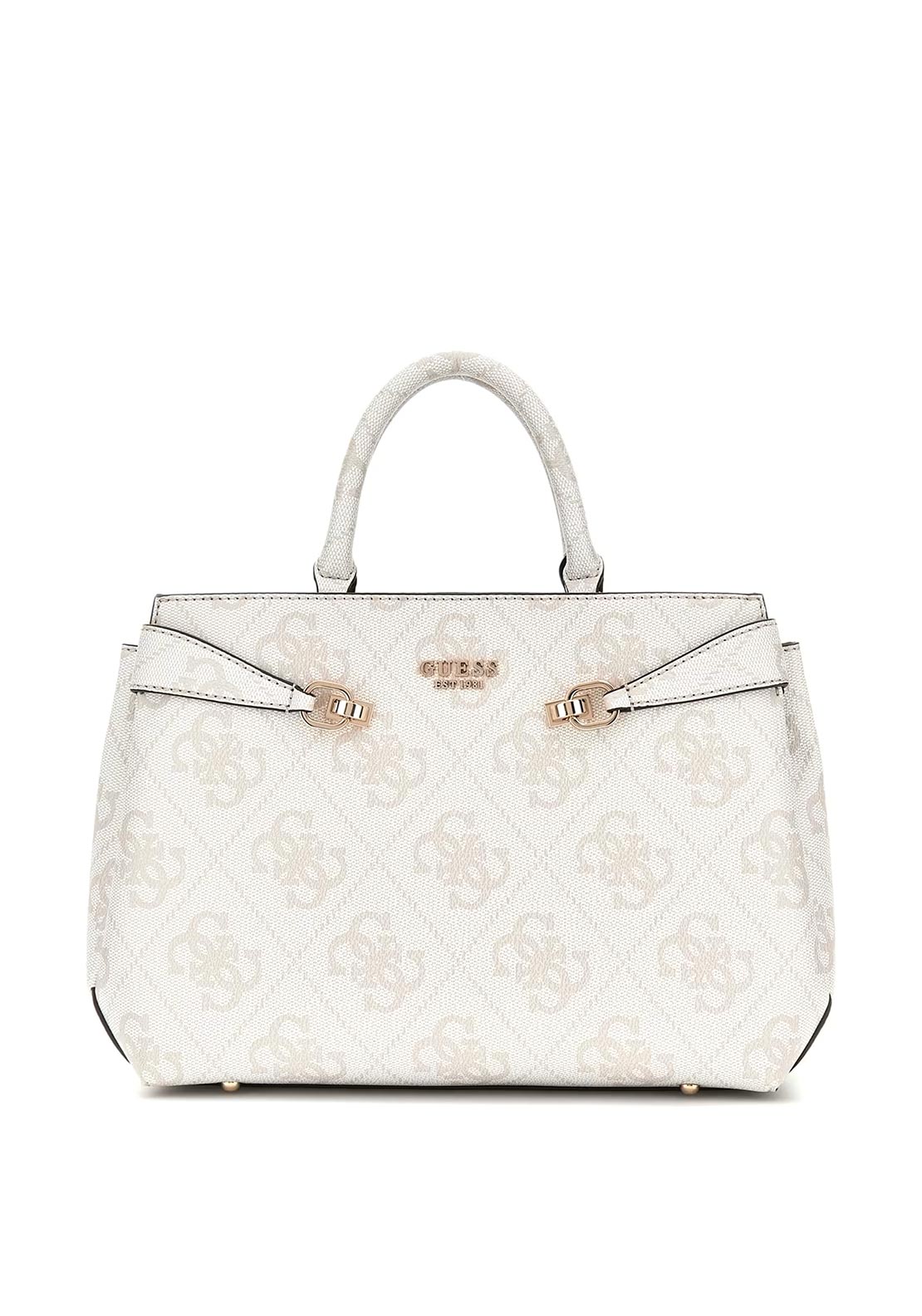 Guess Lorelei 4G Logo Medium Grab Bag, White