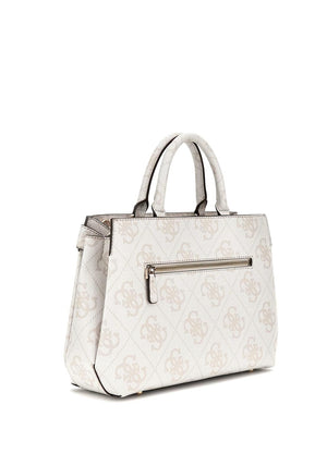 Guess Lorelei 4G Logo Medium Grab Bag, White
