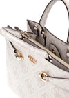 Guess Lorelei 4G Logo Medium Grab Bag, White