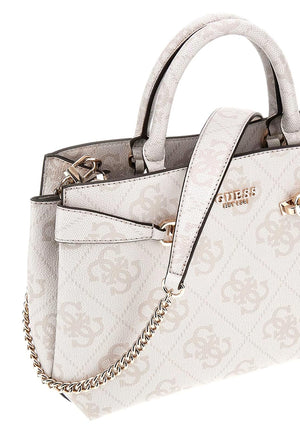 Guess Lorelei 4G Logo Medium Grab Bag, White