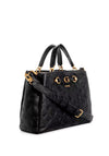 Guess Izzy Peony Logo Grab Bag, Black