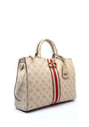 Guess Nelka 4G Peony Front Stripe Grab Bag, Cream