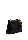 Guess Tia Patent Crossbody Bag, Black