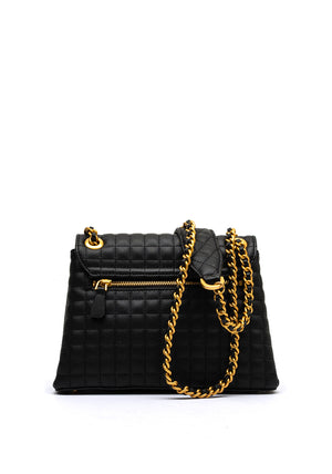 Guess Tia Patent Crossbody Bag, Black