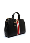 Guess Nelka Front Stripe Grab Bag, Black