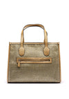 Guess Silvana Woven Tote Bag, Gold