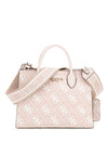 Guess High Society Monogram Satchel Bag, Rosewood Logo